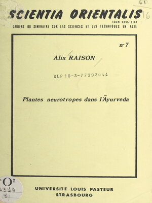 cover image of Plantes neurotropes dans l'Āyurveda